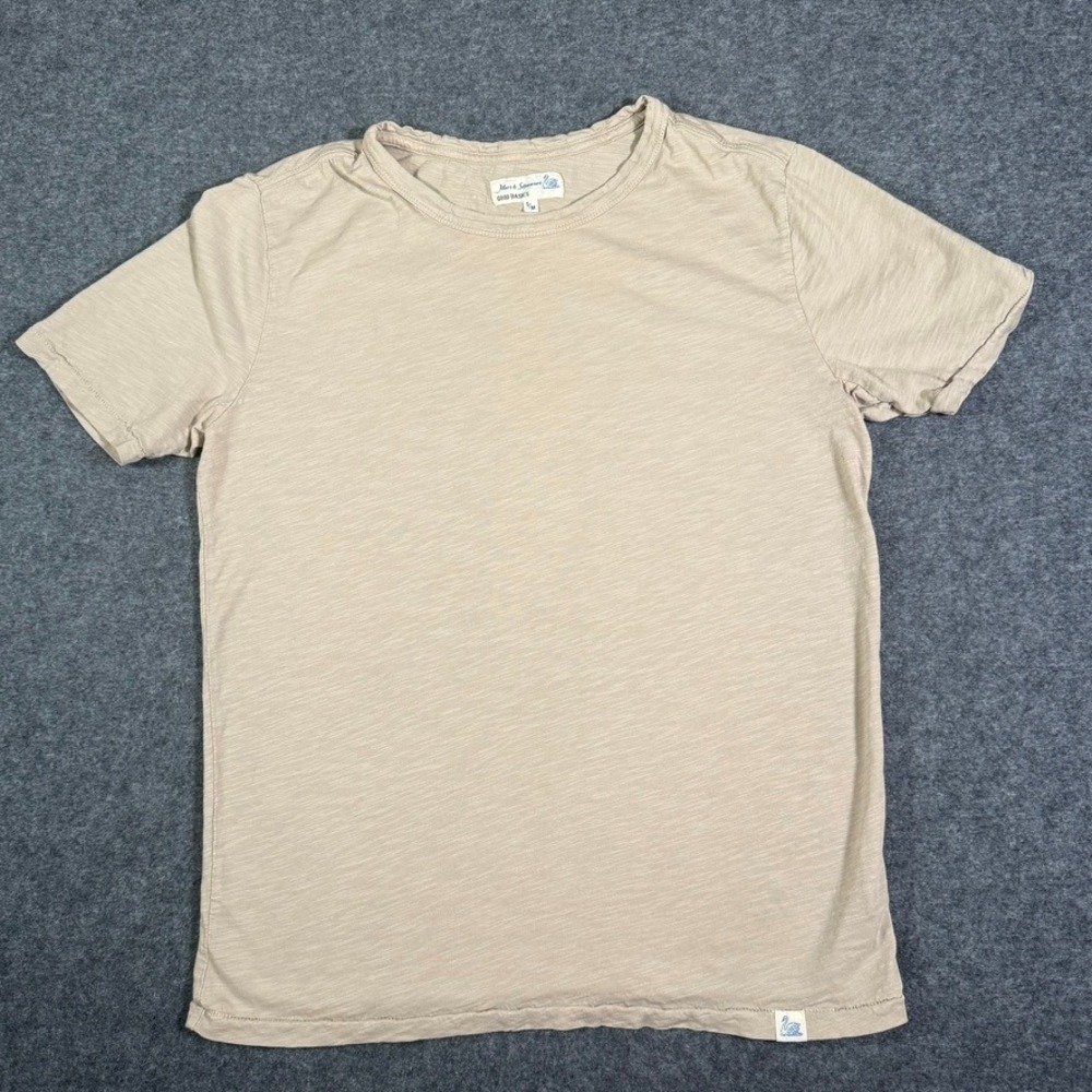 Merz b. Schwanen Good Basics Tan Organic Pima Cotton Slub T-Shirt Mens M 5/M